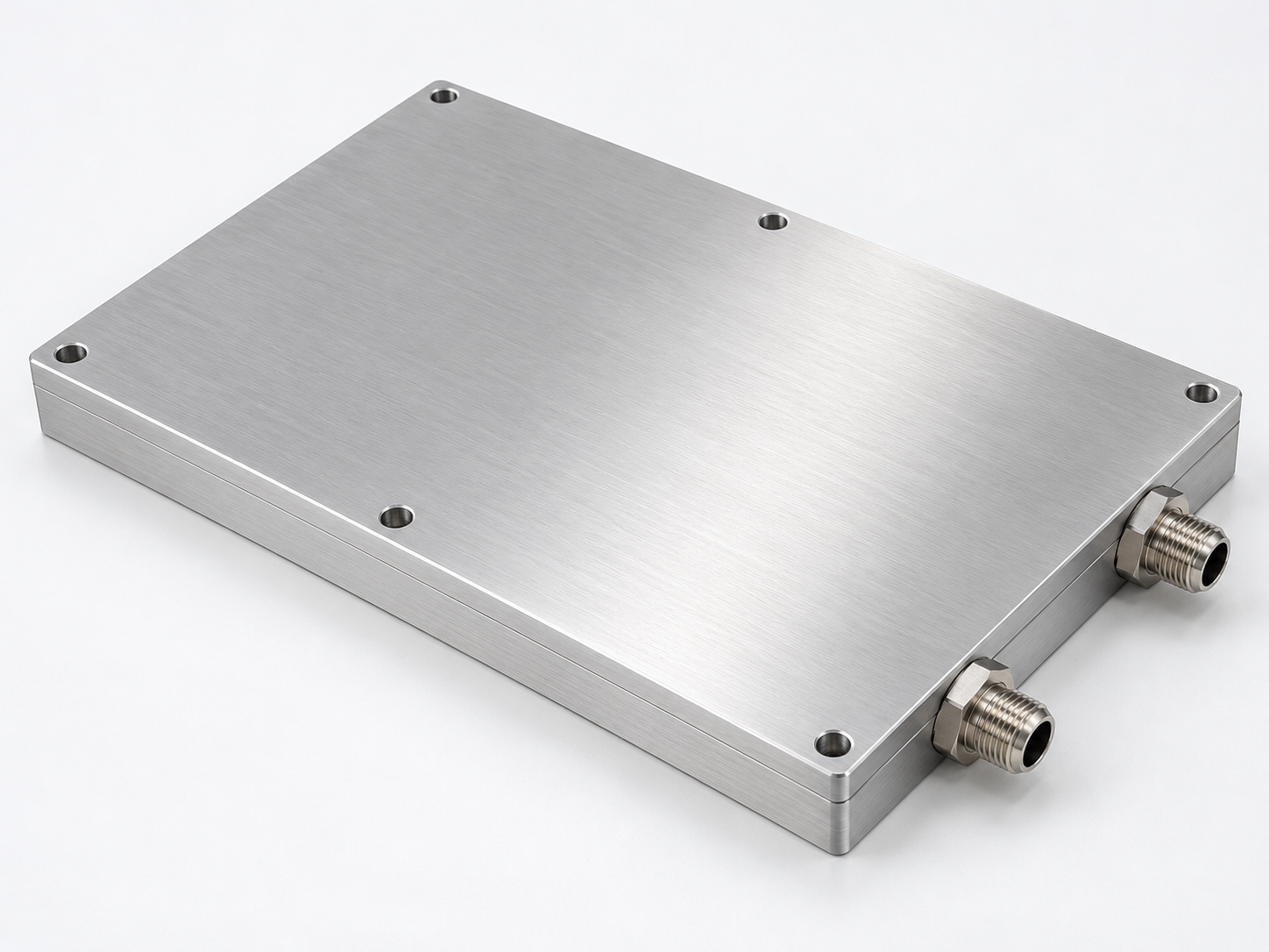 Closed CNC machined aluminum liquid cold plate for EV charger power module