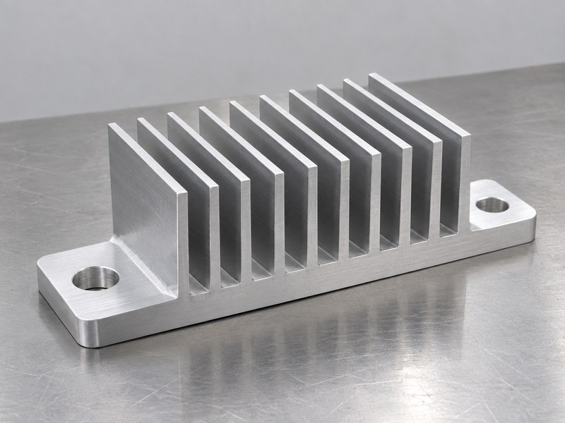 Aluminum profile heat sink structural components with thick mounting ears and base holes