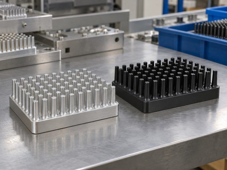 anodized cold forged aluminum heat sink: bare and anodized integral forged pin heat sinks with continuous bases
