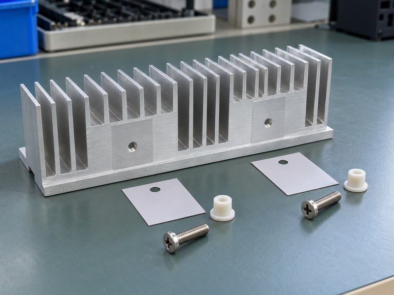 Can voltage regulators share a heat sink with separate insulating pads and shoulder washers