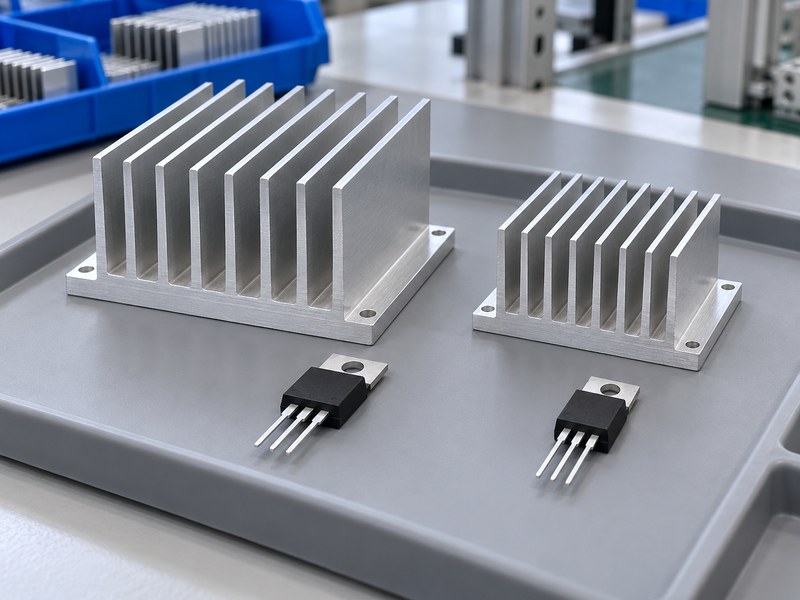 Can voltage regulators share a heat sink with two independent unpowered regulator samples