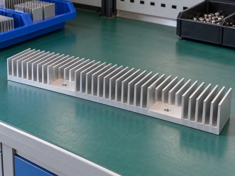 Can voltage regulators share a heat sink with spaced mounting positions on an extrusion
