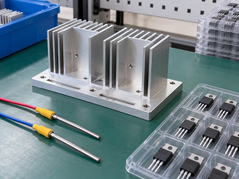 Can voltage regulators share a heat sink with an unpowered inspection fixture