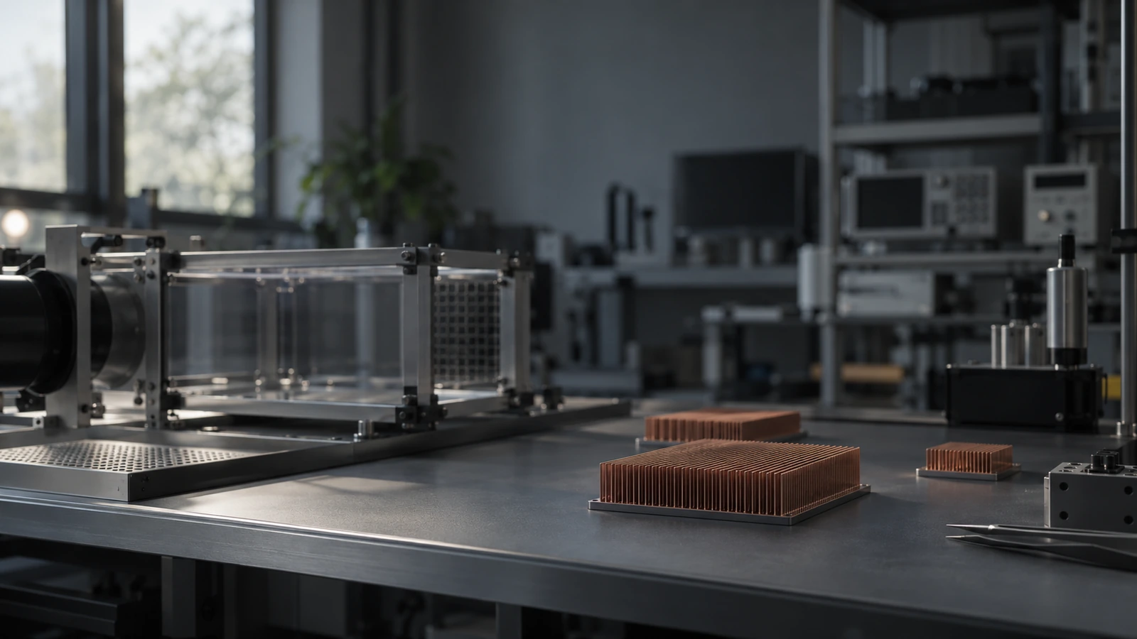Electronics thermal laboratory testing bench