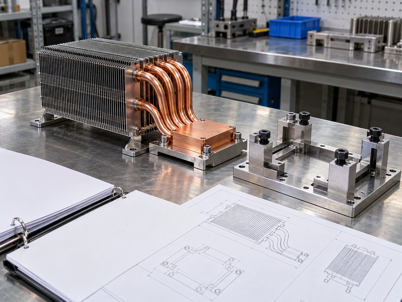 custom heat pipes assembly prepared for engineering review