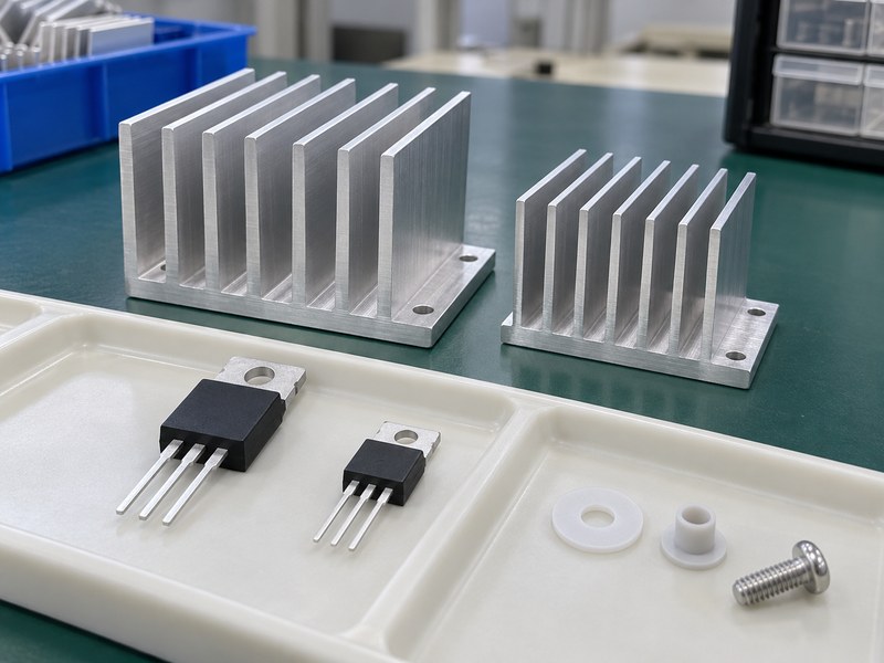 Does a voltage regulator need a heat sink with unpowered small regulator samples