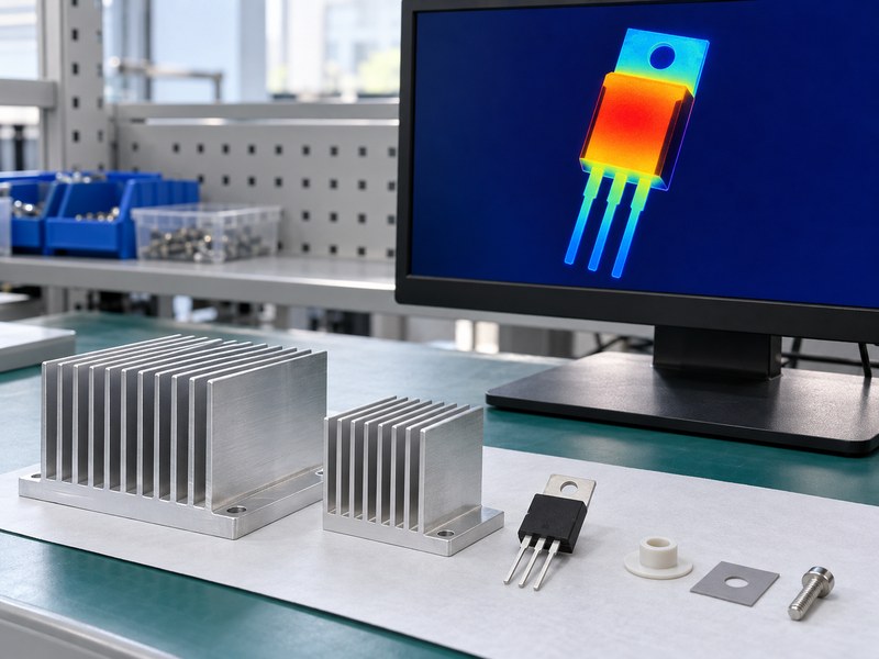 Does a voltage regulator need a heat sink with a qualitative uncooled-package thermal illustration