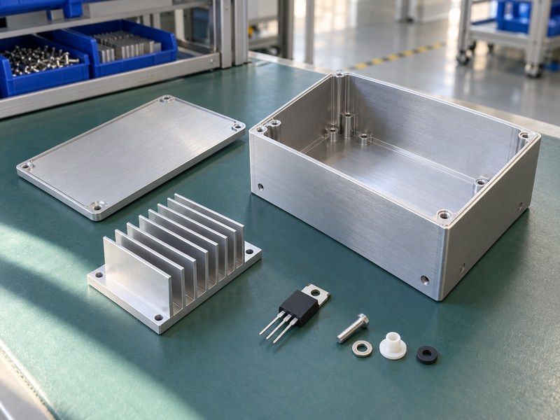 Does a voltage regulator need a heat sink with open industrial enclosure samples
