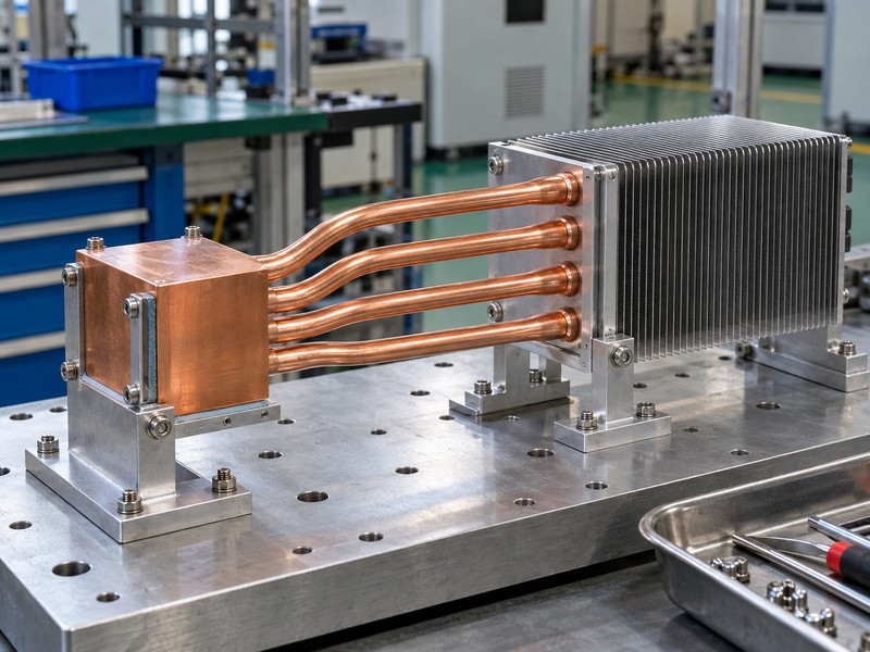 flexible heat pipe assembly with supported end interfaces