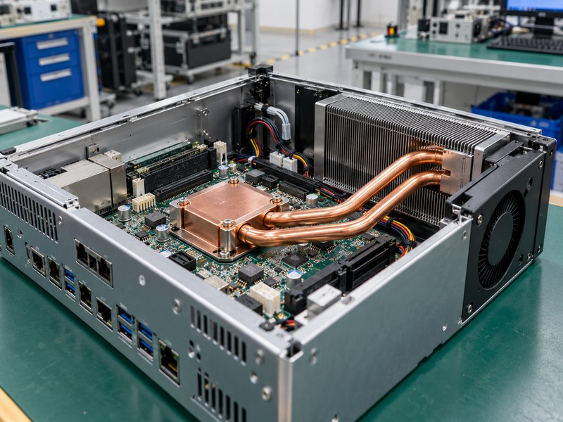 heat pipe applications in an industrial computing chassis