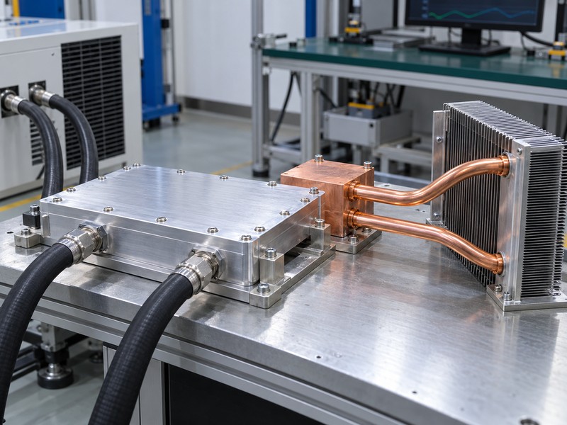 heat pipe applications beside a separate pumped cold plate