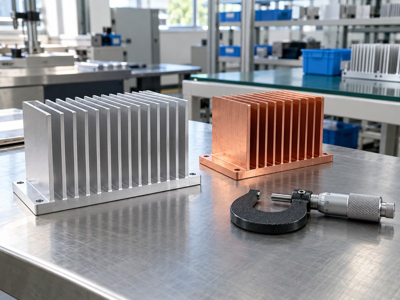 Heat sink for voltage regulator cooling material samples and separate inspection tools