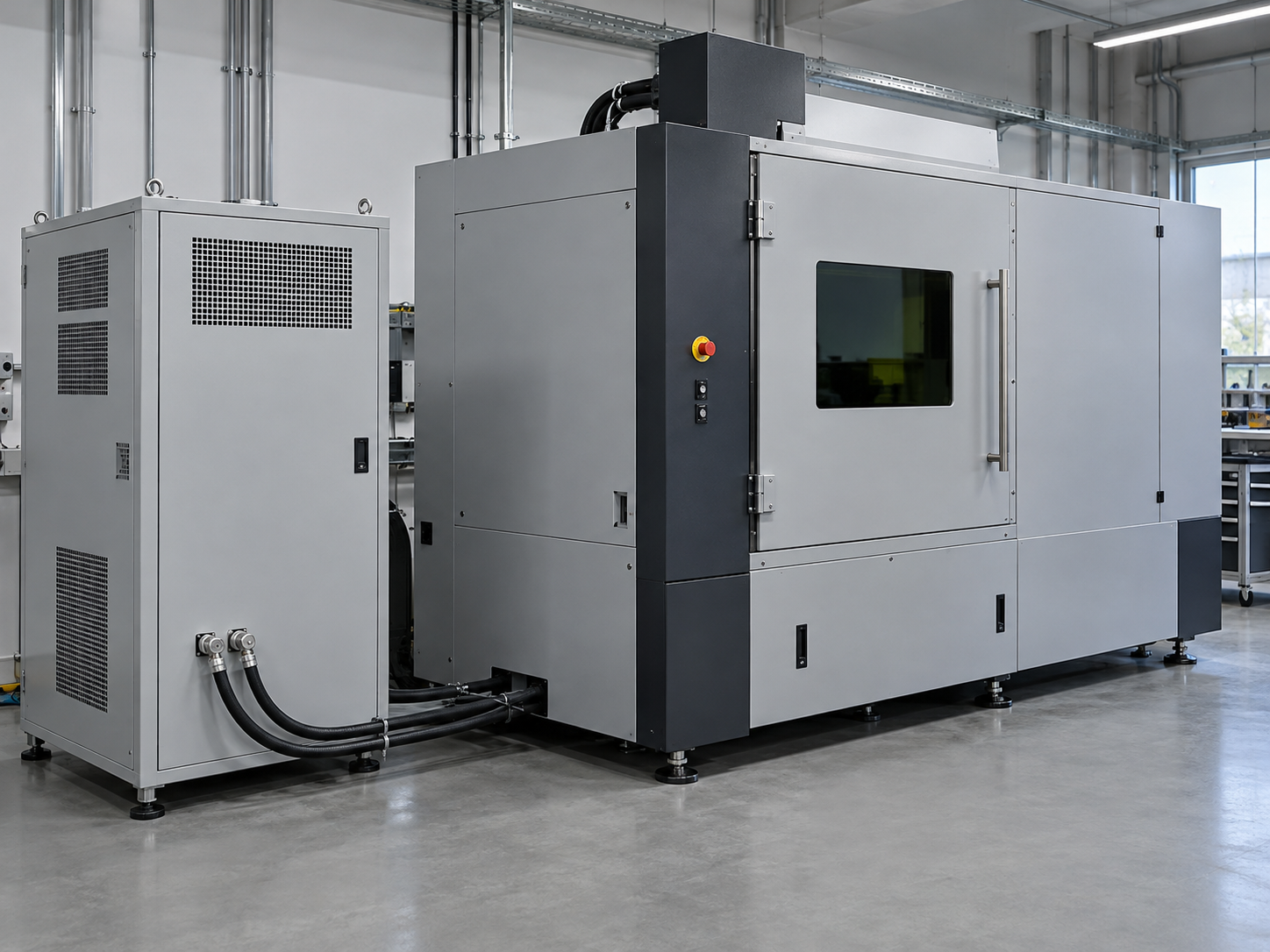 Precision industrial laser power supply system with dedicated cooling zones
