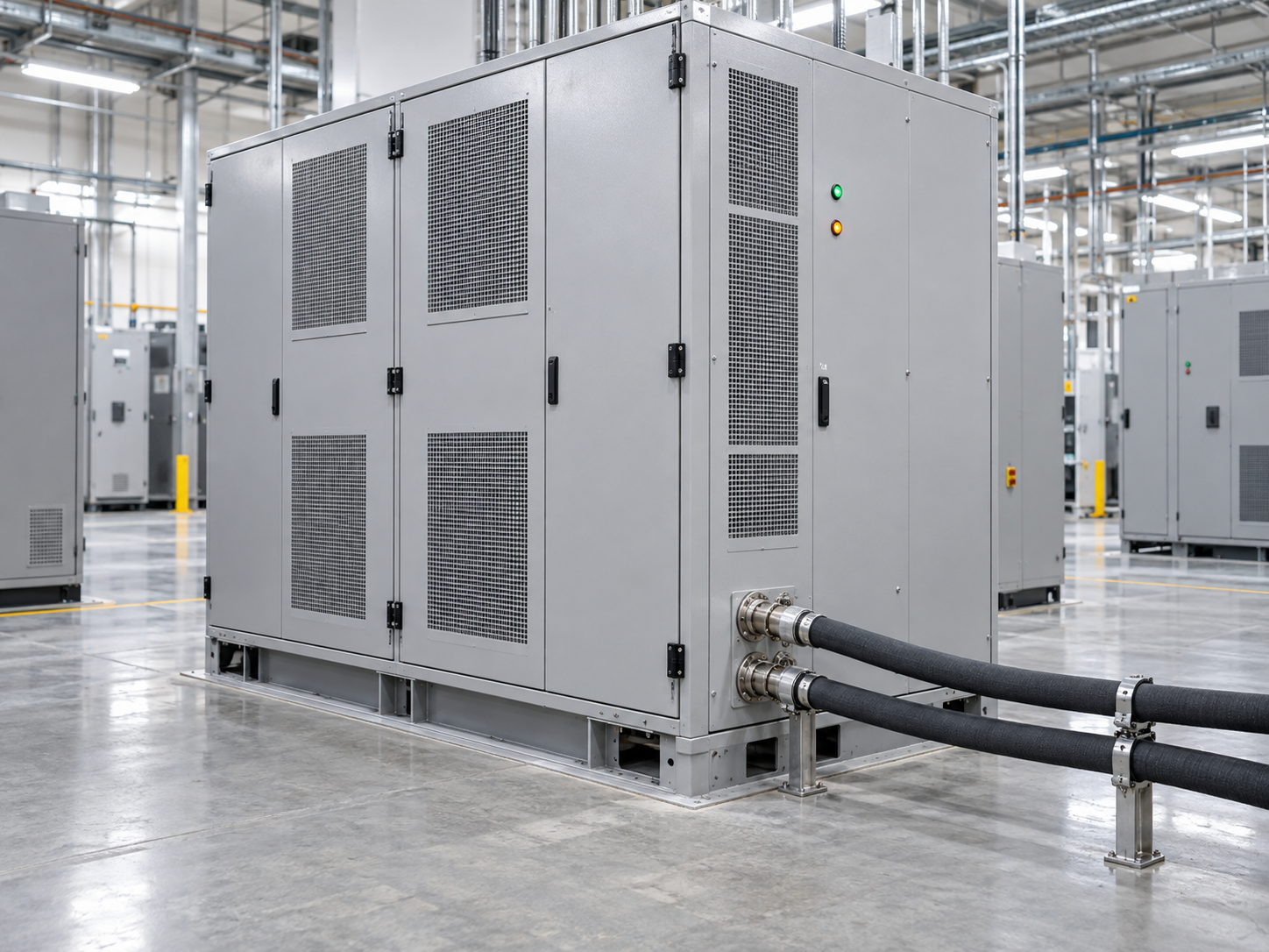 Energy storage PCS cabinet with serviceable thermal layout