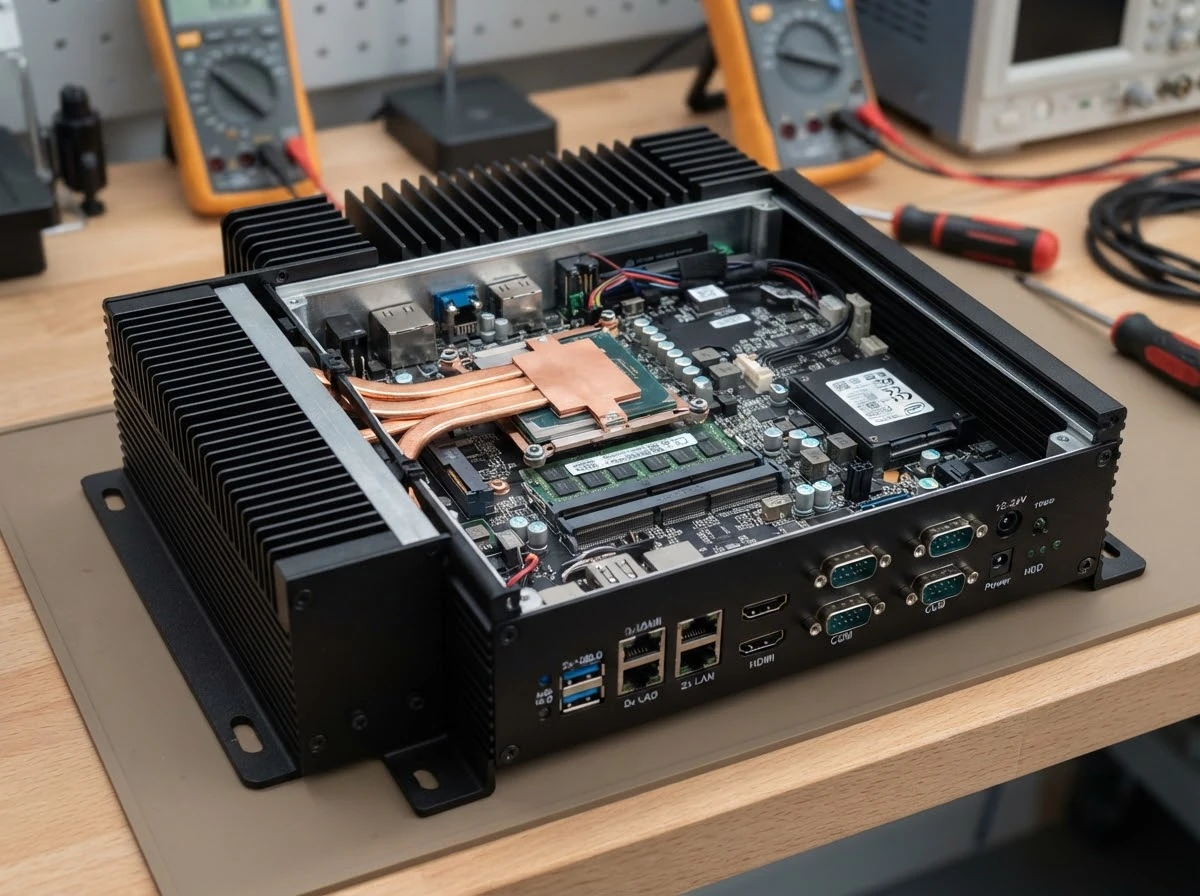 Industrial embedded computing processor heat pipe assembly