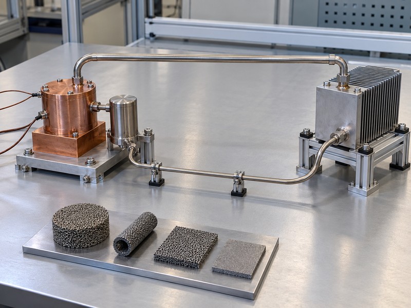 loop heat pipe evaporator and separate wick specimen