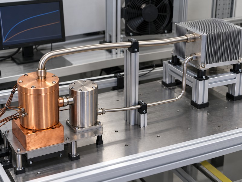 loop heat pipe separate vapor and liquid transport lines