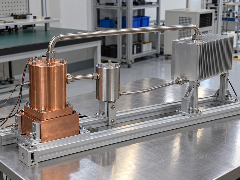 loop heat pipe installed qualification fixture