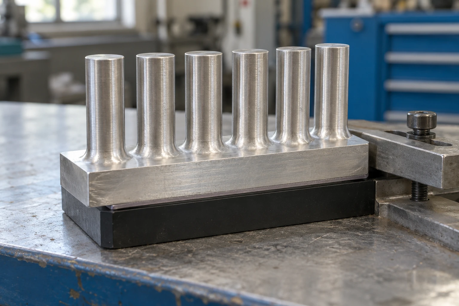 Forged pin physical section