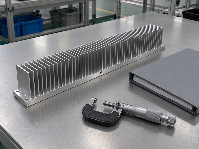 PC voltage regulator heat sink sample with separate engineering review tools