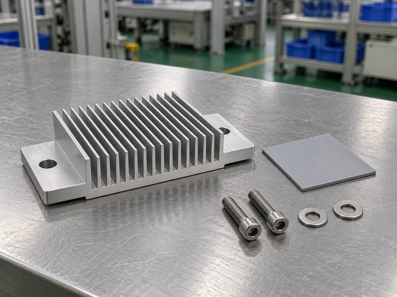 Server radiator aluminum heat sink manufacturer mounting review with separate interface pad and hardware