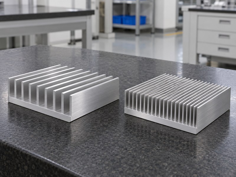 Server radiator aluminum heat sink manufacturer prototype samples before assembly validation