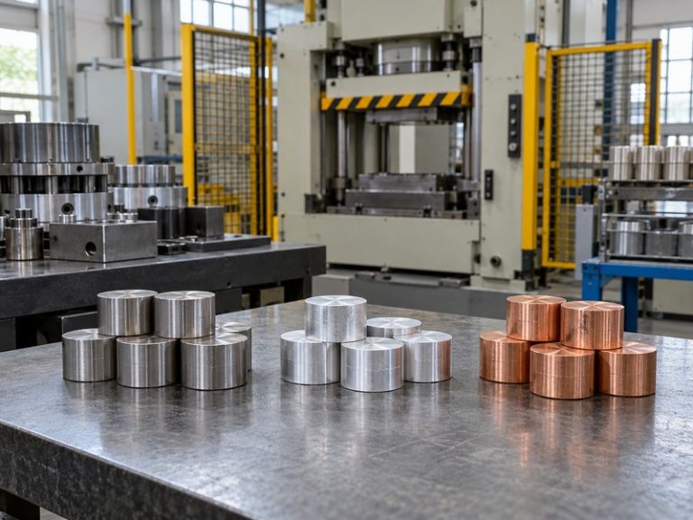 stainless steel cold forged heat sink material review with separate stainless aluminum and copper blanks