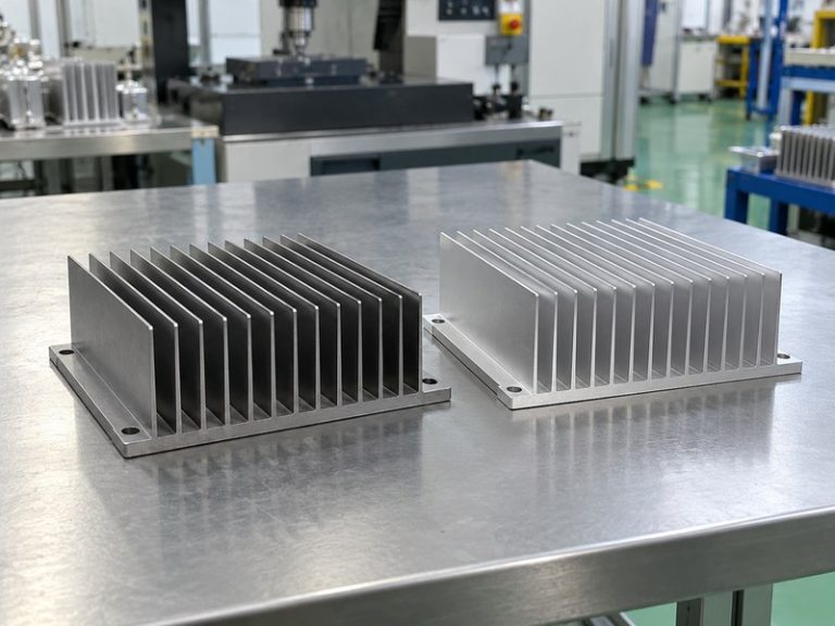 steel heat sink vs aluminum comparison using two straight-fin sample designs