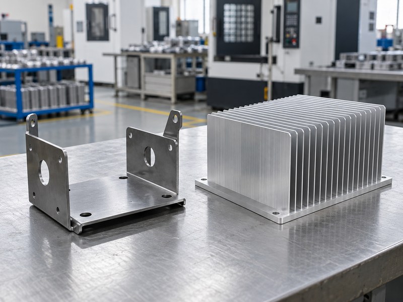steel heat sink vs aluminum hybrid option with a steel support and separate aluminum cooling component