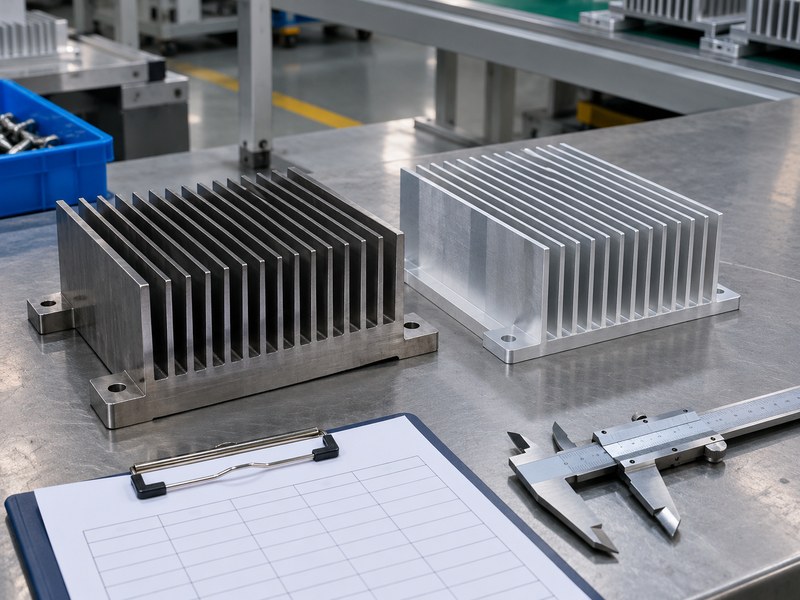 steel heat sink vs aluminum procurement review with complete samples and inspection tools