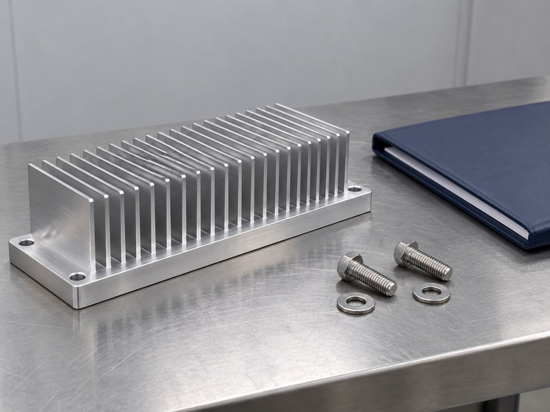 Structural integrity aluminum heat sink and fastening parts prepared for release review