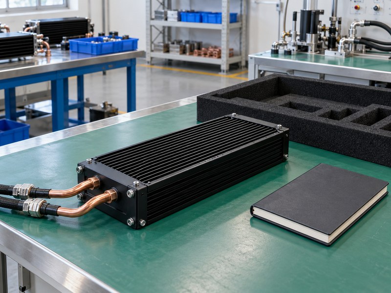 Surface treated heat sink module and storage tray prepared for service handover