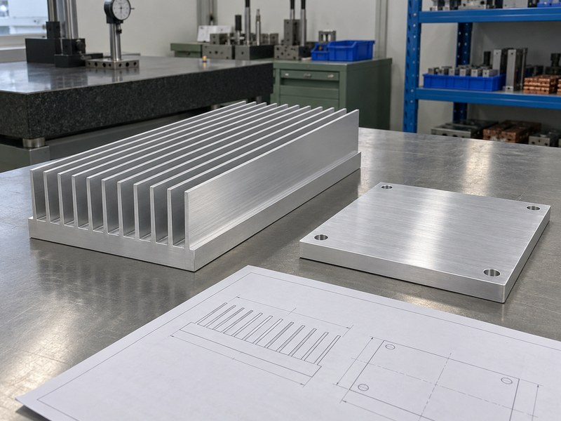 Surface treated radiator aluminum heat sink beside its extrusion and drawing