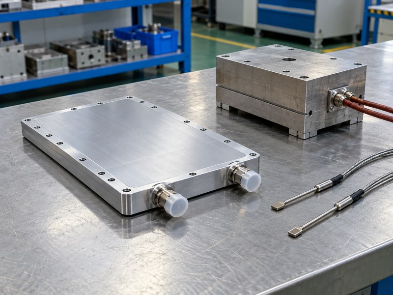 Transportation radiator heat sink cold plate and temperature probes