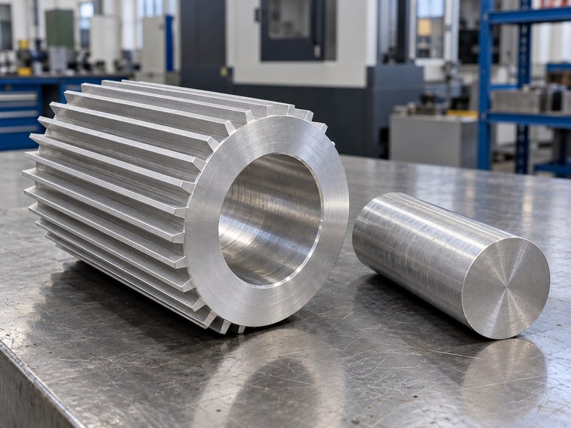 Tubular heat sink end face and bore shown for thermal contact review