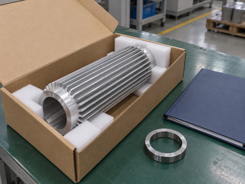 Tubular heat sink approval sample protected for an engineering handoff