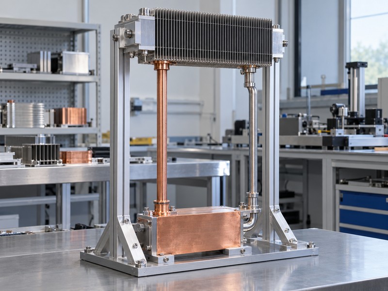 types of heat pipes with a gravity-assisted thermosyphon bench
