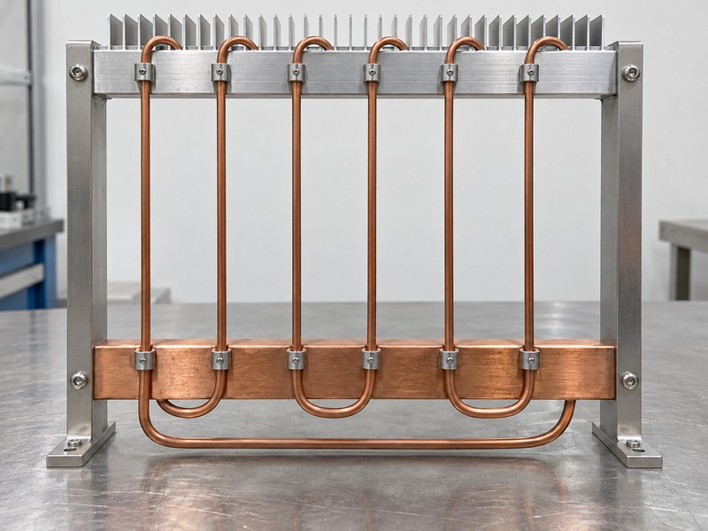 types of heat pipes with a supported serpentine capillary device