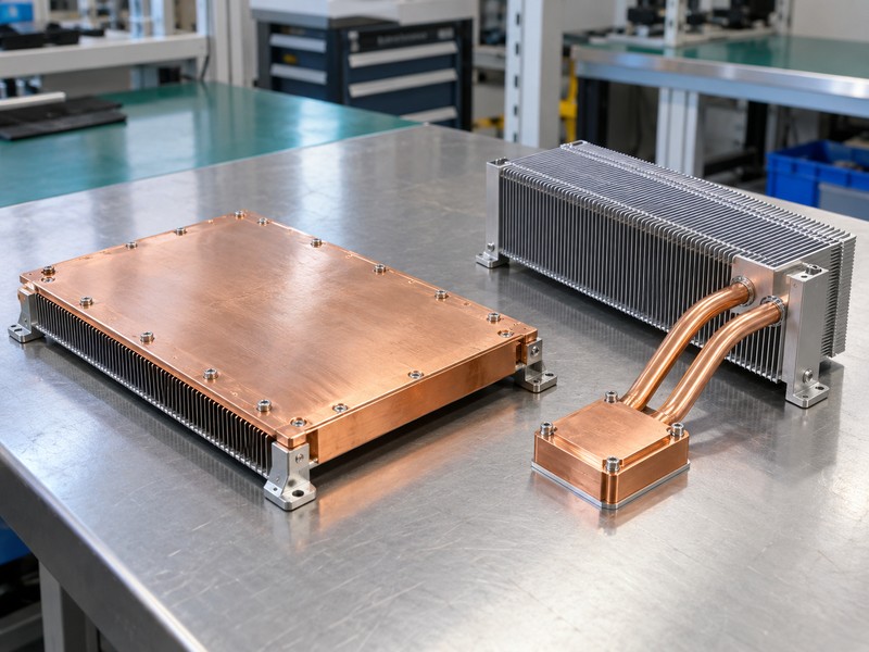 vapor chamber vs heat pipe assemblies on an engineering bench