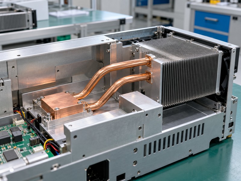 vapor chamber vs heat pipe remote fin routing example