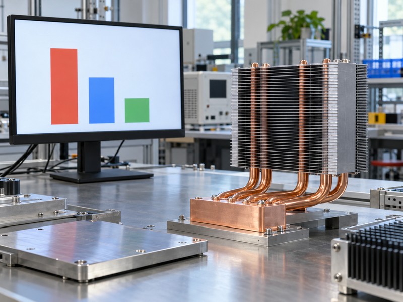 vapor chamber vs heat pipe qualitative thermal budget chart