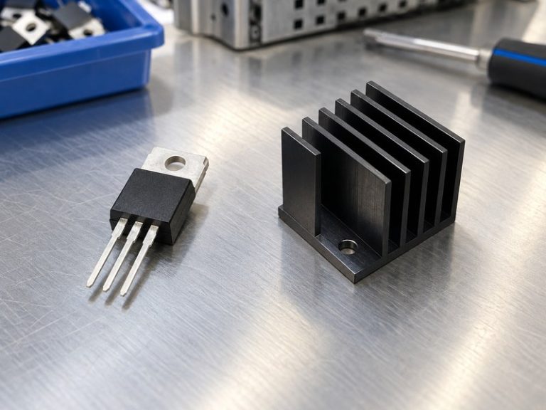 Voltage regulator heat sink calculation with a separate package and cooling sample