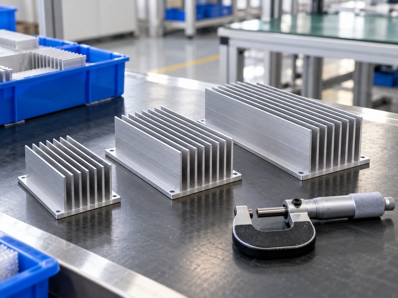 Voltage regulator heat sink calculation samples beside dimensional inspection tools