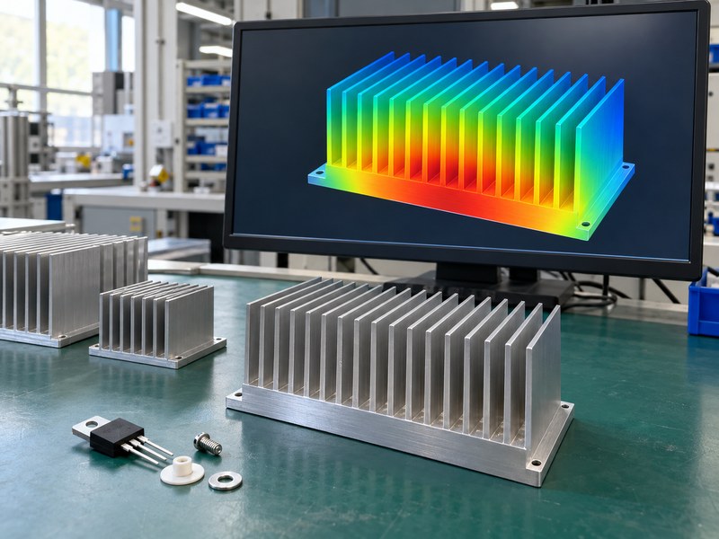What size heat sink for voltage regulator applications with a qualitative thermal budget visualization