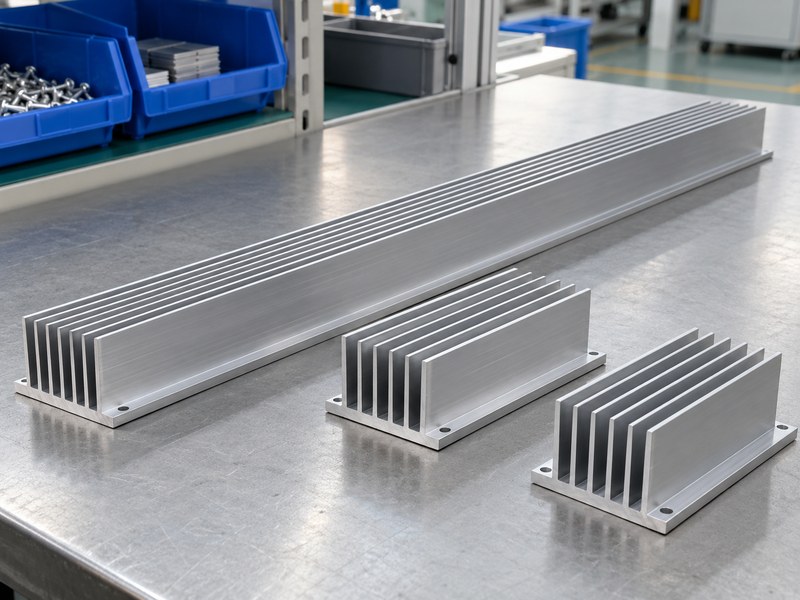 What size heat sink for voltage regulator applications with separate extrusion cut lengths