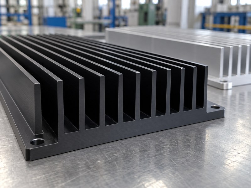 wholesale anodized heat sink factory — integral extruded heat sink fins and mounting ears