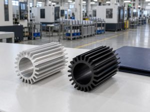 Wholesale tubular heat sink customized approval samples in silver and black