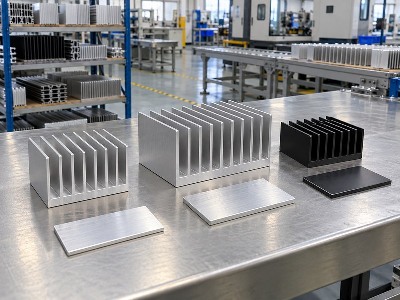 Wire drawing aluminum heat sink supplier sample range for OEM review