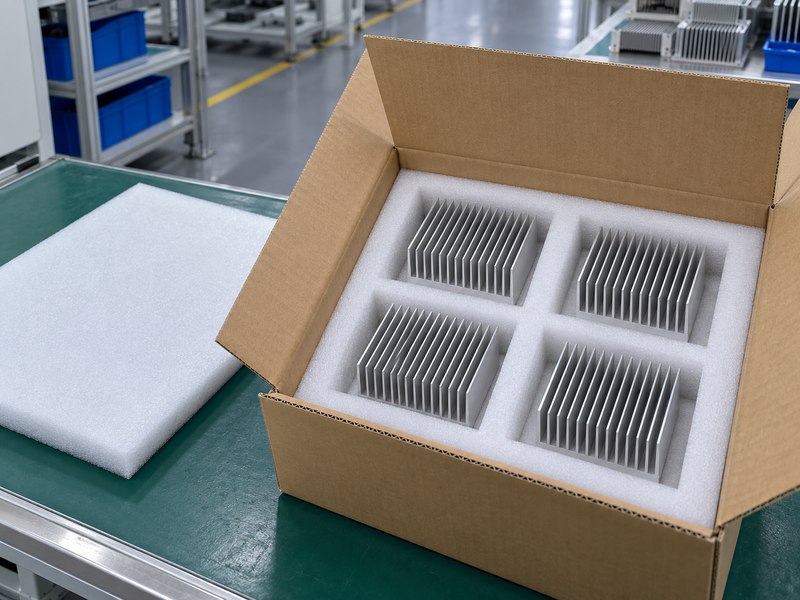 Wire drawing aluminum heat sink supplier using individual protective packaging